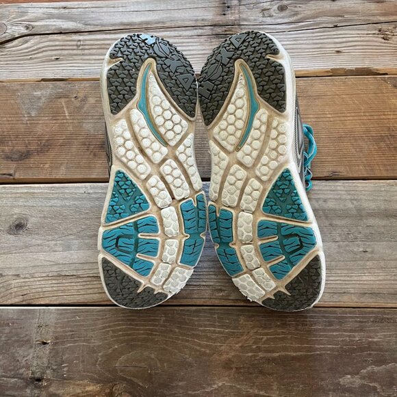 Women Hoka One One Bondi 4 Grey Running Shoes Sneakers - Picture 8 of 8